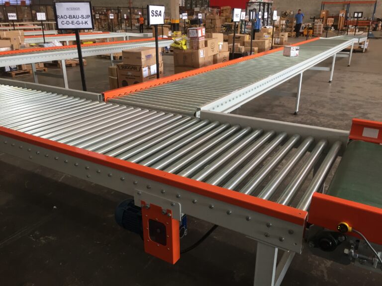 transportador de roletes